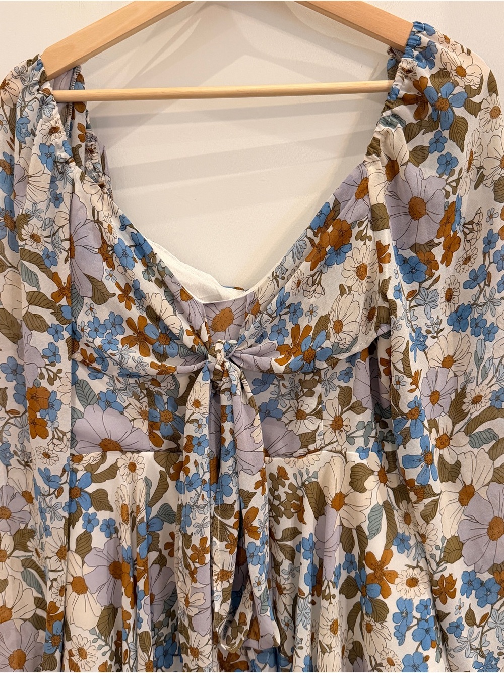 HYFVE Floral Tiered Ruffle Romper Large Cottagecore - Picture 2 of 9